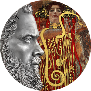 2020 Ghana 10 Cedis Gustav Klimt 2oz 