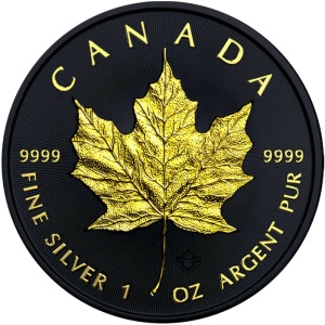 2021 Canada 5$ Maple Leaf Gold Black Empire
