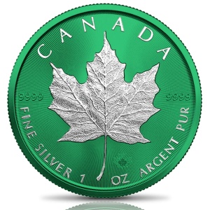 2021 Canada 5$ Maple Leaf Space Green