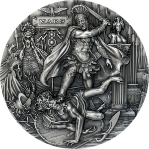 2021 Niue Island 2$ Roman Gods - Mars