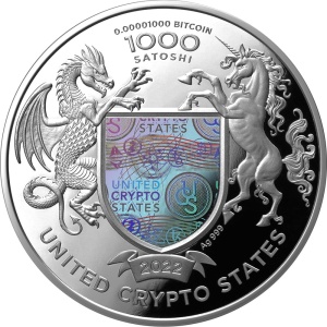 2022 Liberty United Crypto States 1oz 1000 Satoshi