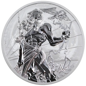 2021 Tuvalu 5$ Gods of Olympus Zeus 5oz