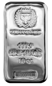 Germania Mint Silver Cast Bar 10oz 