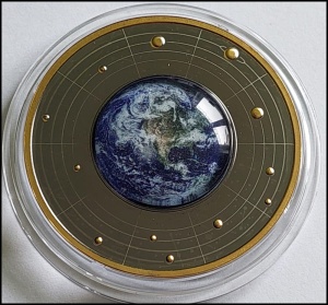 2021 Cameroon 500 Francs Solar System Earth