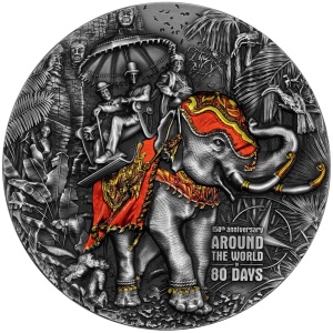 2022 Niue 5$ 150th Anniversary Around the World in 80 Days