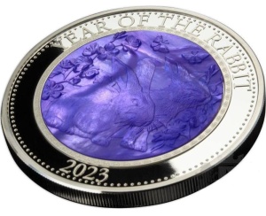 2023 Cook Islands 25$ Mother of Pearl - Year of the Rabbit