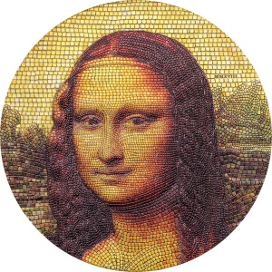 2018 Palau 20$ Great Micromosaic Passion - Mona Lisa Monna