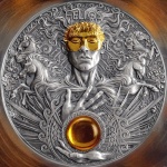 2022 Niue 5$ Divine Faces of the Sun Helios