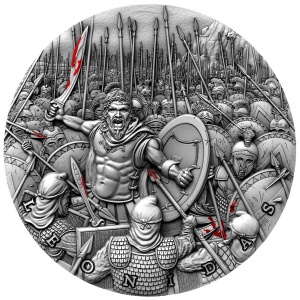 2019 Niue 5$ Great Commanders Leonidas 2oz