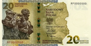 2022 Poland 20 PLN Protecting the Polish Eastern Border