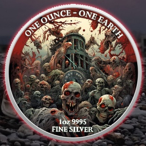 2022 Fiji Earth The Time of the Zombies 1oz