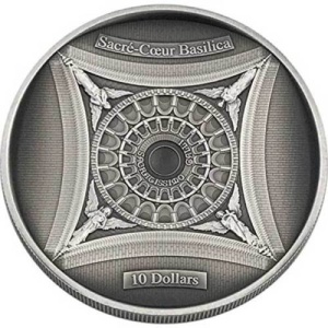 2018 Solomon Islands 10$ Sacred Heart 4 layer - Sacre Coeur Basilica