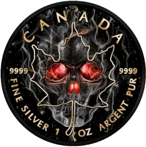 2018 Canada 5$ Maple Leaf - Smoked Skull