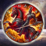 2024 Canada 5$ Four Horsemen of the Apocalypce - Red Horse
