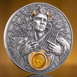 2025 Niue 5$ Divine Faces Of The Sun - Apollo