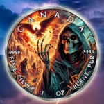2025 Canada 5$ Maple Leaf - Grim Reaper Armageddon X
