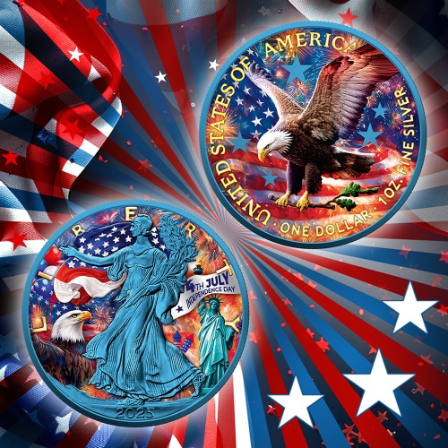 USA Liberty Independence Day 1oz silver