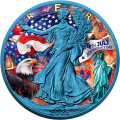 USA Liberty Independence Day 1oz silver