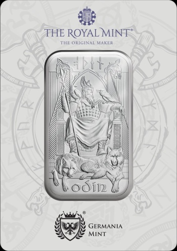 Norse Gods - Odin 1 oz Silver Bar