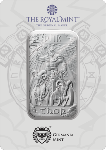 Norse Gods - Thor 1 oz Silver Bar