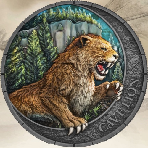 2026 Liberia Megafauna - Lew Jaskiniowy 1oz