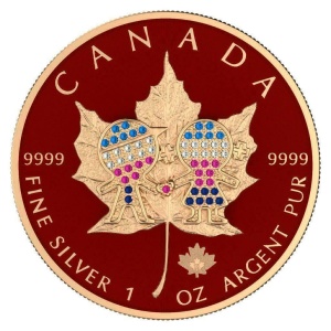 2019 Canada 5$ Maple Leaf - Valentine's Day