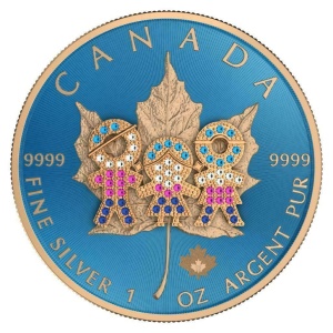 2019 Canada 5$ Maple Leaf - Family Day Bejeweled