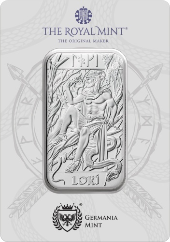 Norse Gods - Loki 1 oz Silver Bar