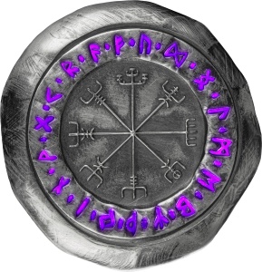 Vegvísir 2 oz Ag 999.9 Stamp Bar