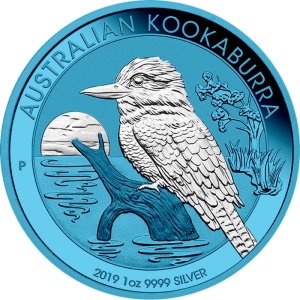 2019 Australia 1$ Kookaburra - Space Blue Edition 