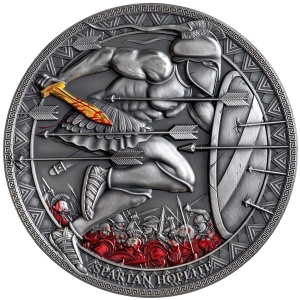 2019 Cameroun 3000 Francs Legendary Warriors Spartan Hoplite