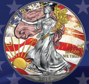 2018 USA 1$ Liberty Eagle - 4th July Independence Day