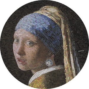2019 Palau 20$ Girl Pearl Earring Vermeer Great Micromosaic Passion