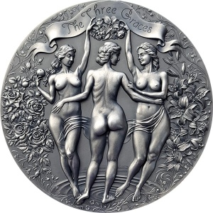 2020 Cameroon 2000 Francs Three Graces Celestial Beauty