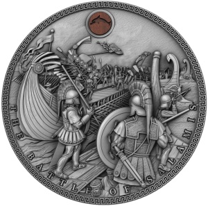 2019 Niue Islands 5$ Sea Battles - The Battle of Salamis