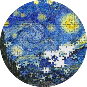 2019 Palau 20$ Treasures Starry Night Van Gogh Micropuzzle