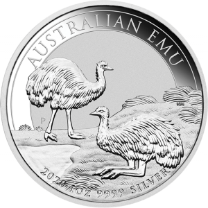 2020 Australia 1$ Australian Emu 1oz