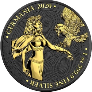 2020 Germania 5 Mark Black Gold Space Edition