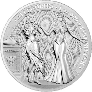2020 Germania 5 Mark Italia and Germania 1oz