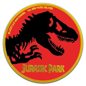 2020 Niue 2$ Jurassic Park Color Gold