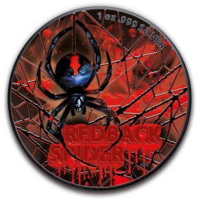 2020 Australia 1AUD Redback Spider Blood Color