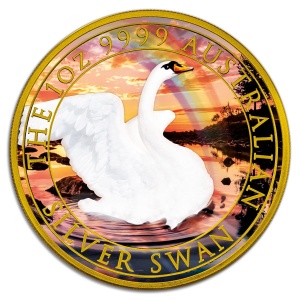 2020 Australia 1AUD Swan Color Gold