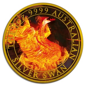 2020 Australia 1AUD Burning Swan Gold