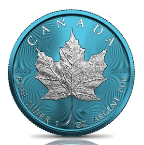 2021 Canada 5$ Maple Leaf Space Blue
