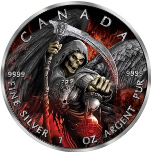 2017 Canada 5$ Maple Leaf - Apocalypse Grim Reaper II