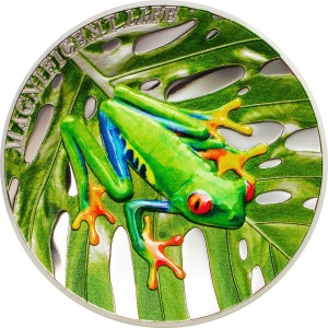 2018 Cook Islands 5$ Magnificent Life - Tree Frog
